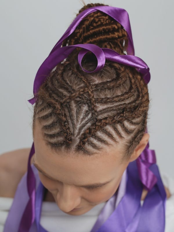 cornrow hairstyle for school girl