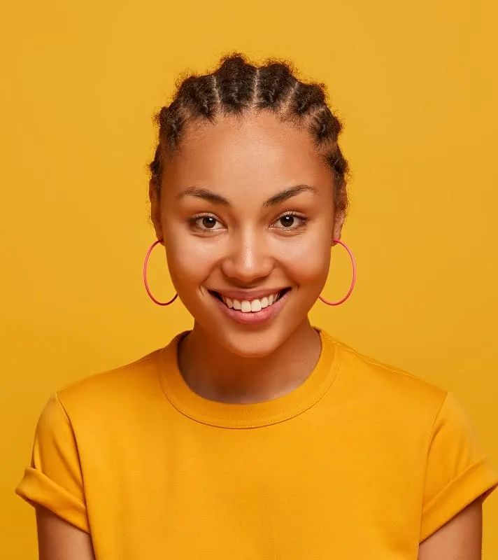 cornrows for girls with smaller face