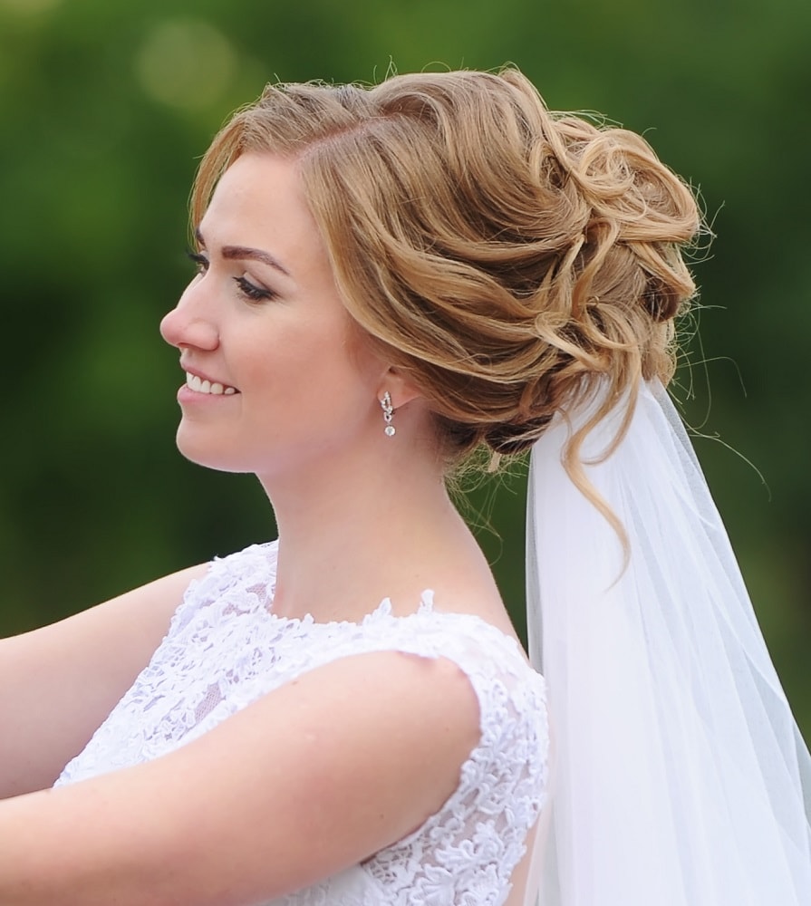 country wedding updo  hairstyle