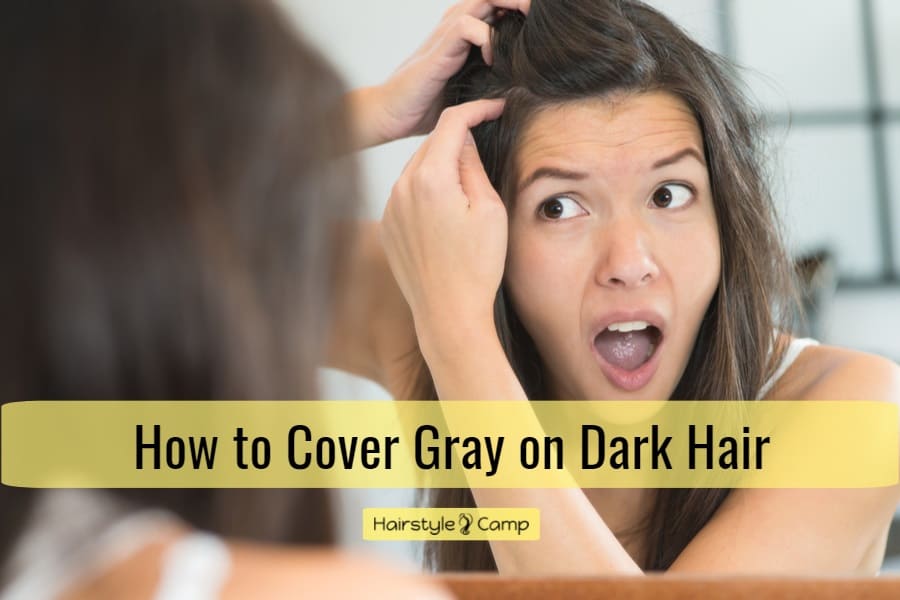 6 Non-Invasive Ways to Cover Grays on Dark Hair – HairstyleCamp
