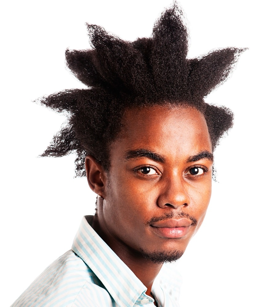 crazy hairstyle for black men