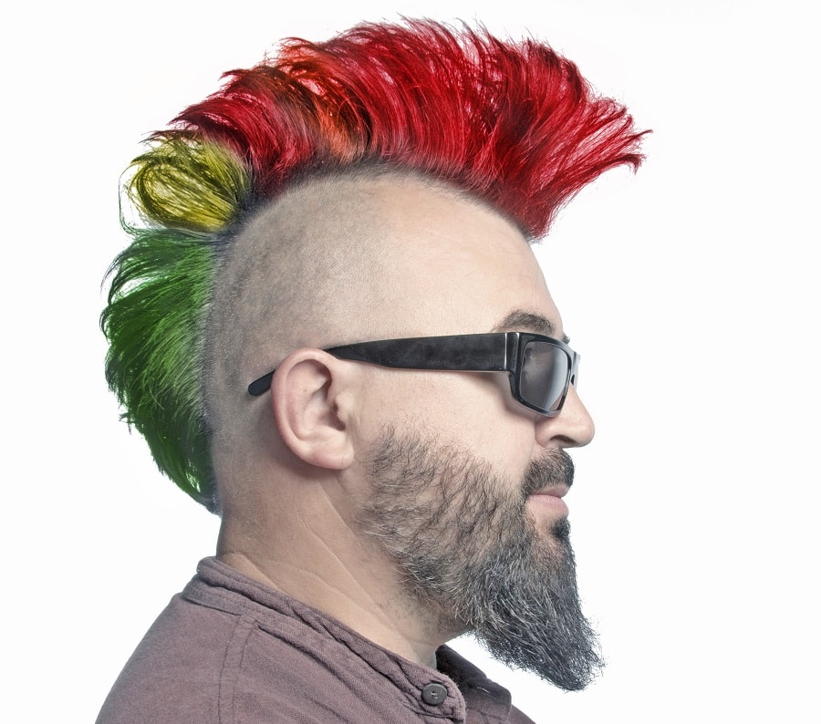 crazy hairstyle for punk men