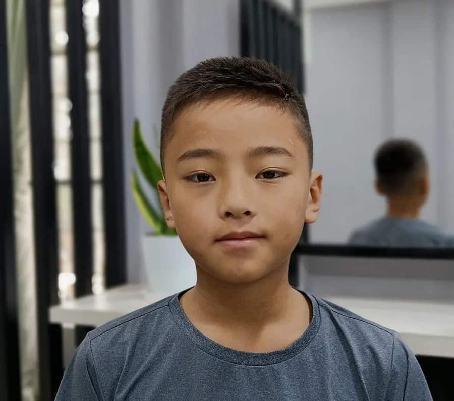 crew cut for asian kids