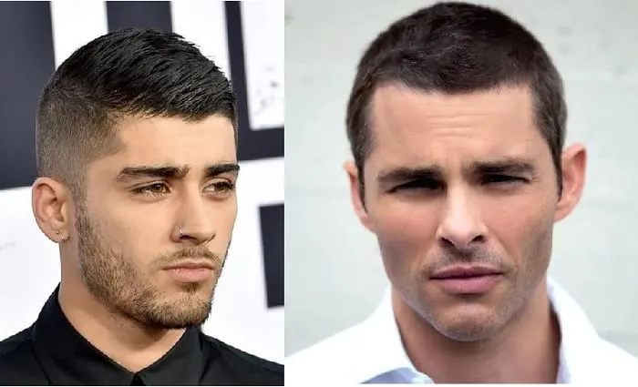 difference of length between crew cut vs buzz cut
