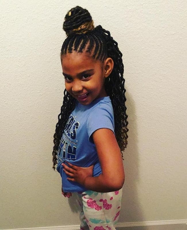 50 Enthralling Crochet Braids for Kids to Try - HairstyleCamp