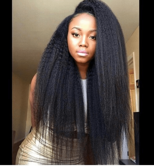 black girl Crochet Single Braid Hairstyle