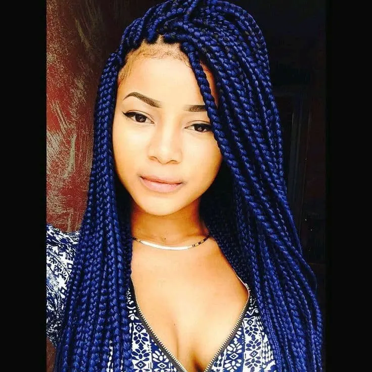 Bold Blue hairstyle