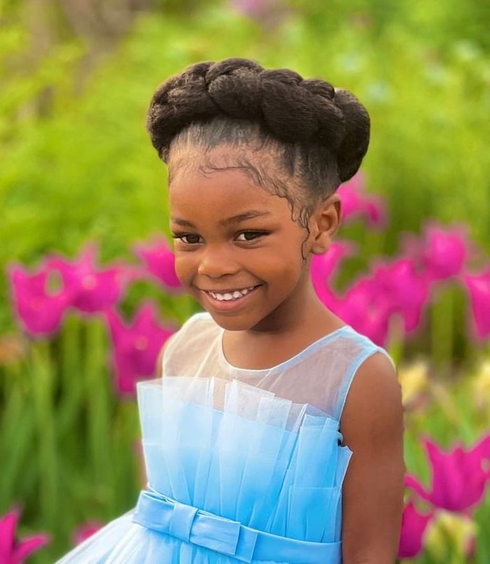 crown braids for 5 year old black girls