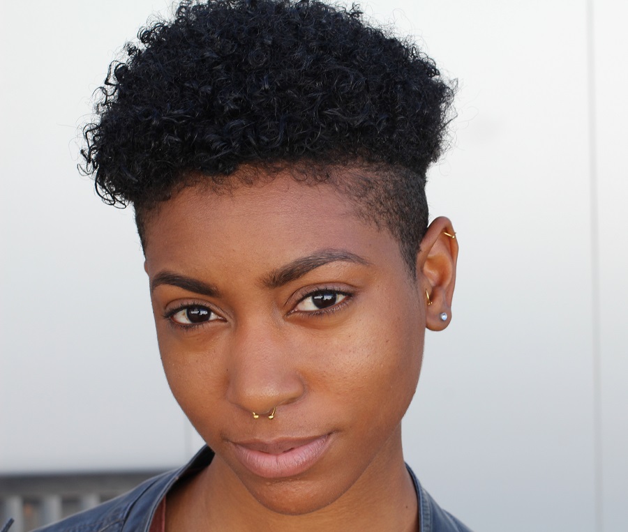 curly androgynous haircut