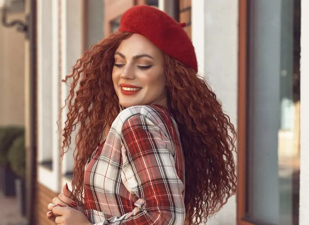 curly beret hairstyle