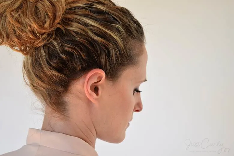 Messy Curly Bun