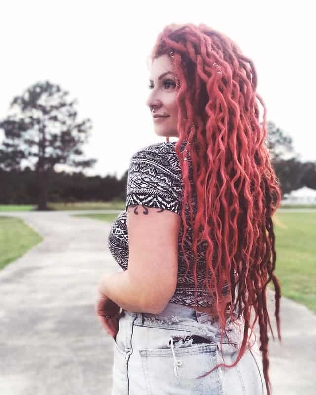 long curly dreads for women