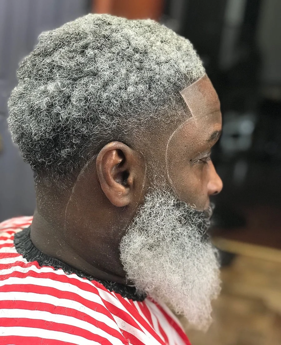 curly fade for older black men