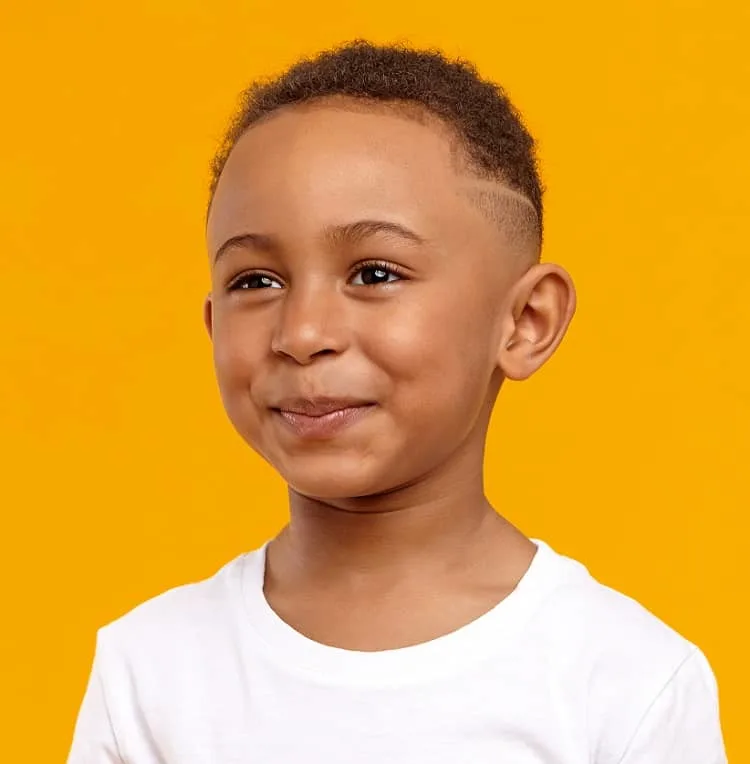 curly fade haircut for little boy