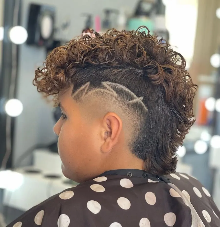 curly faux hawk for boys