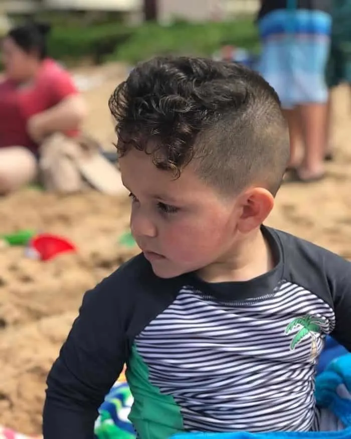 curly undercut for little boys