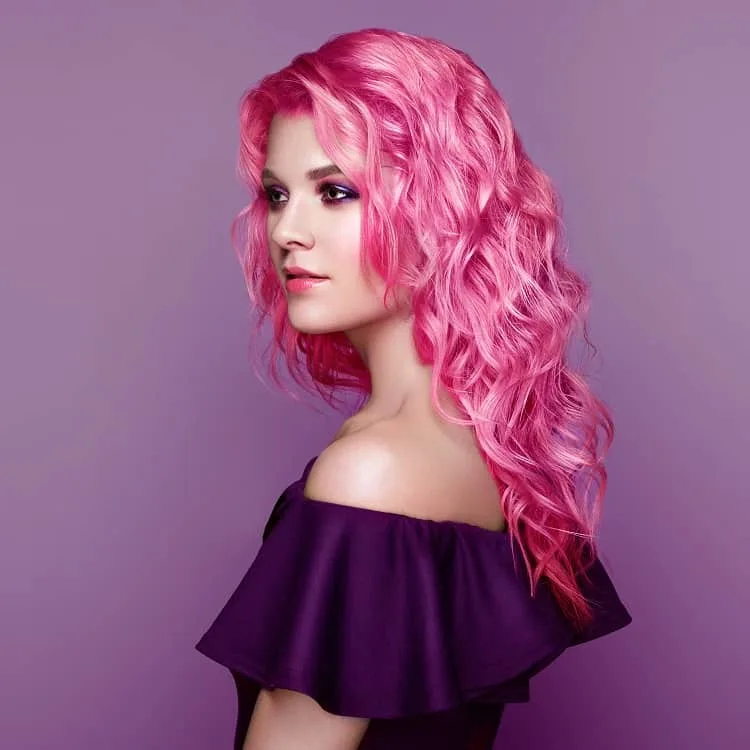 17 Best Curly pink hair ideas  pink hair hair curly hair styles