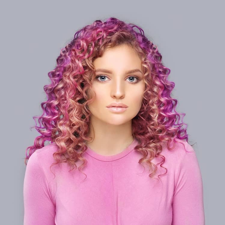 curly hair color
