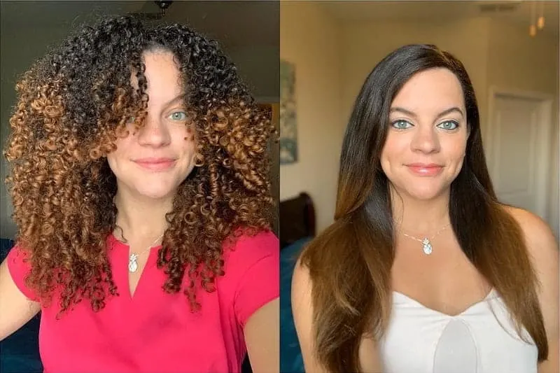 The differences between curly hair and straight hair. | Curly Crew has  suggestions ...