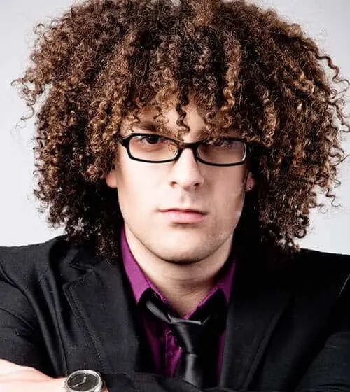 kinky curly hairstyles for men 