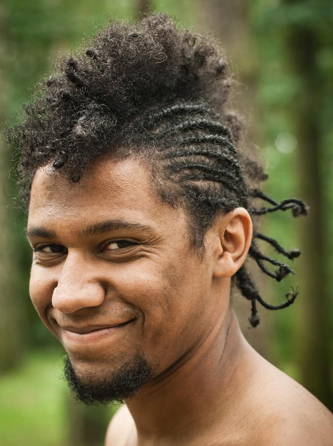curly braids for black men