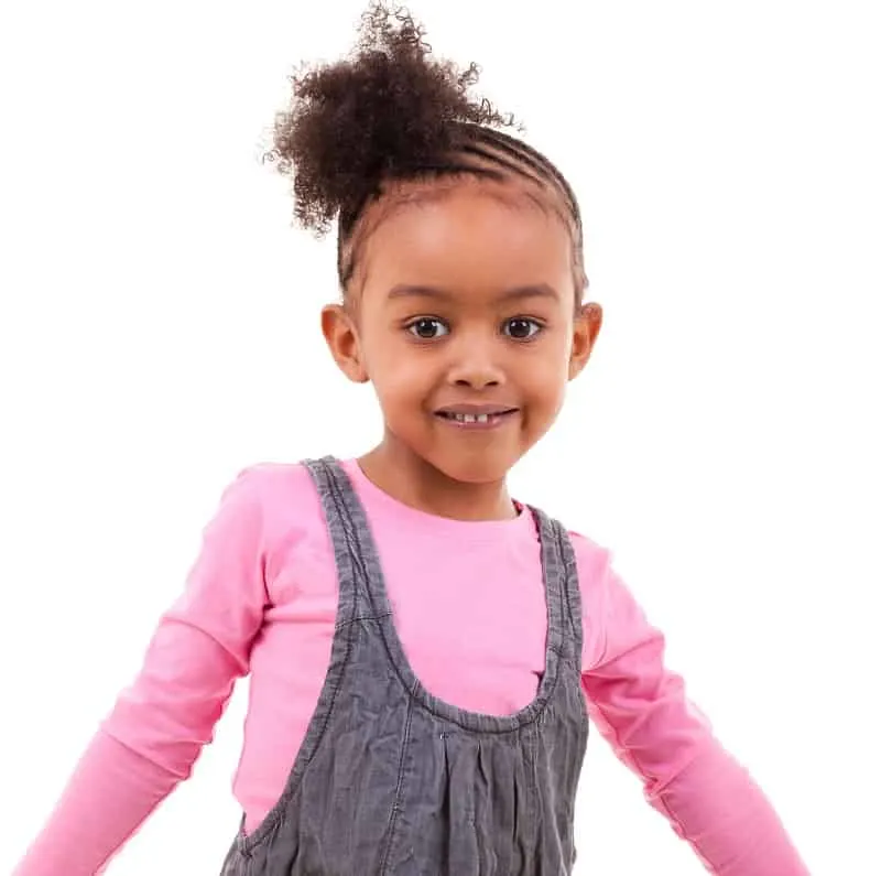 curly hairstyle for little black girls
