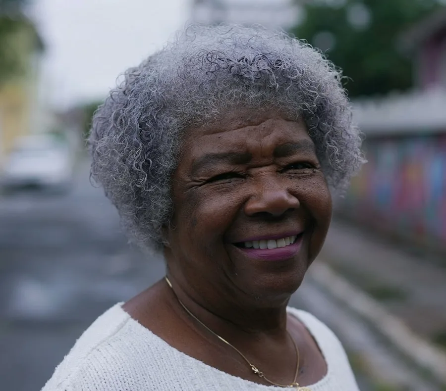 curly hairstyle for overweight women over 50