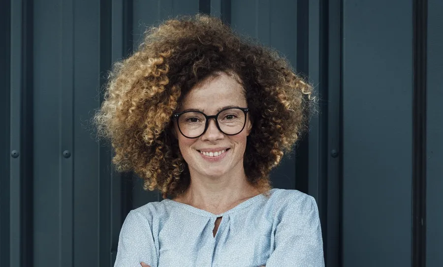 curly ombre for women over 50 