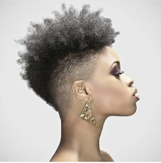 Fierce Mohawk Style for Curly Hair
