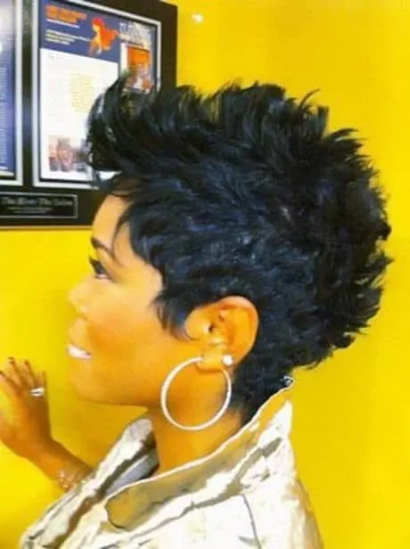 curly mohawk haircut with layers