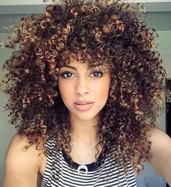 curly perm hairstyle for black women