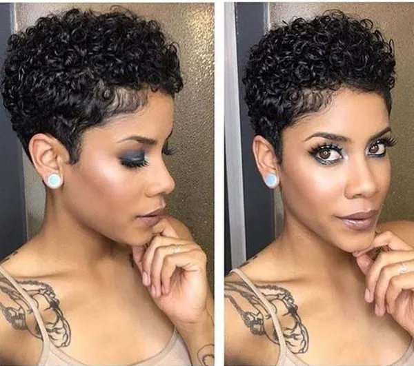 short curly perm hairstyles for black women