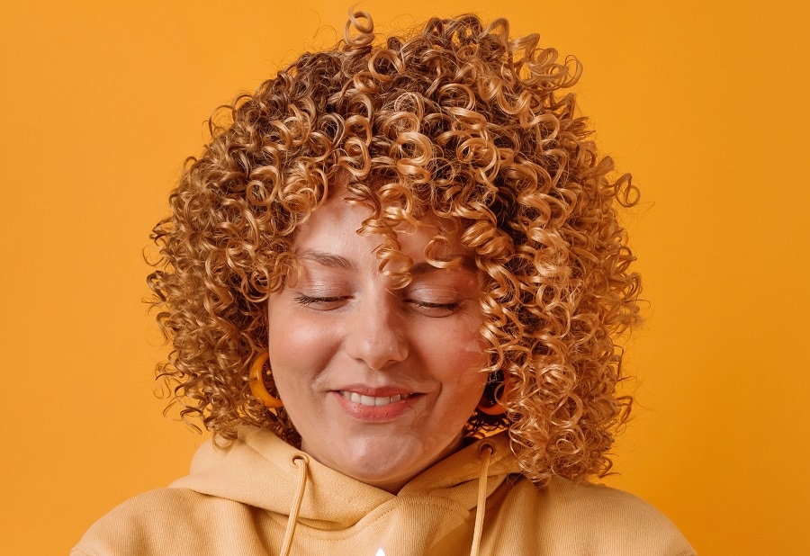 curly perm hairstyle for women over 30