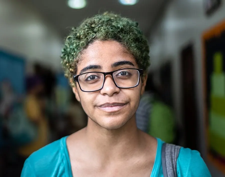 curly pixie cut for teenage girls