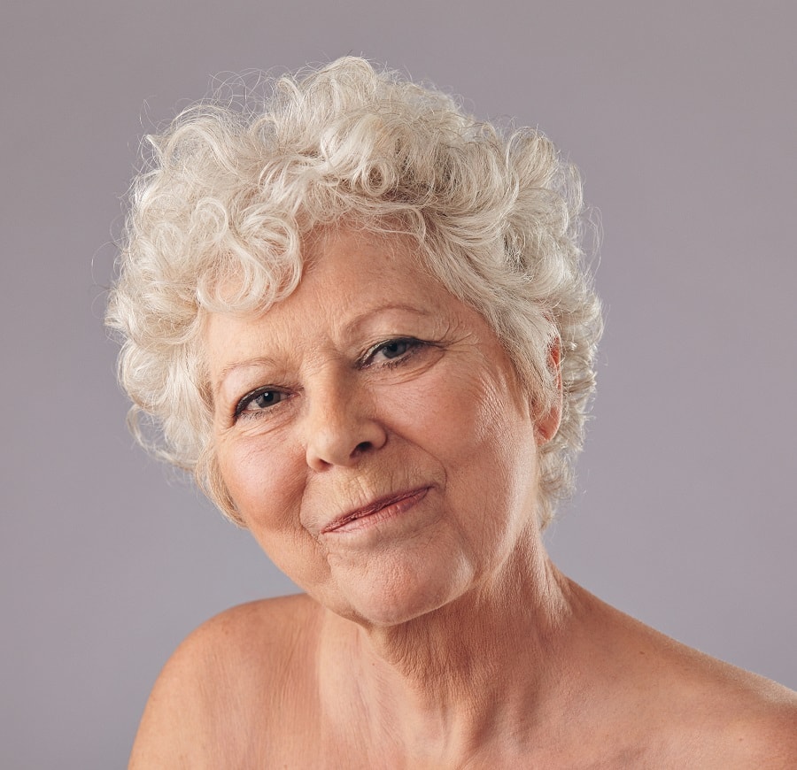 curly pixie for women over 70