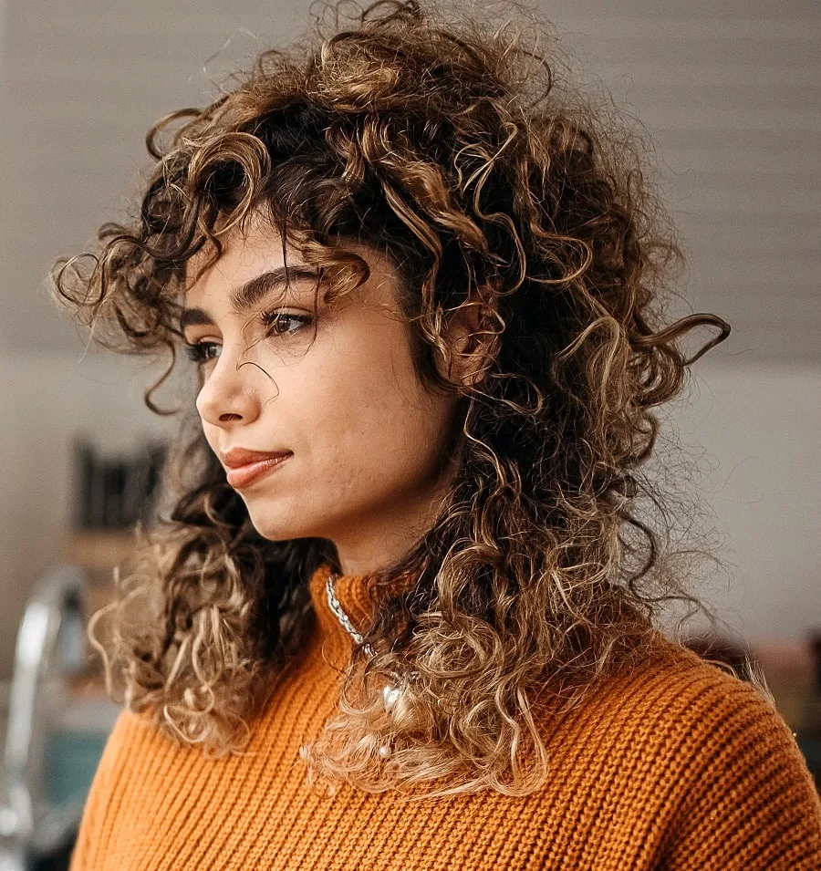 curly razored shag for women