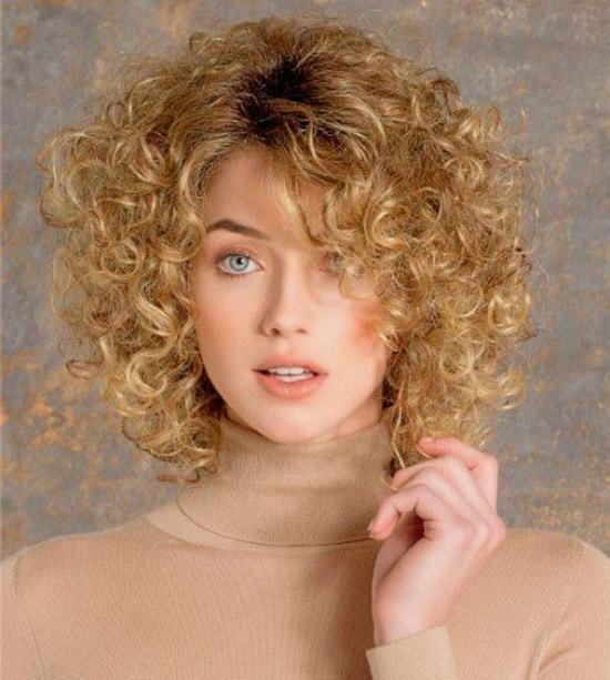 curly short haircut for women