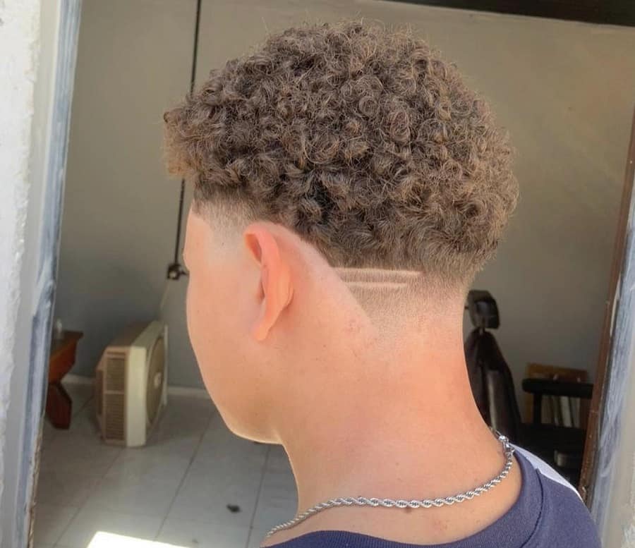 Taper Haircut With Curls