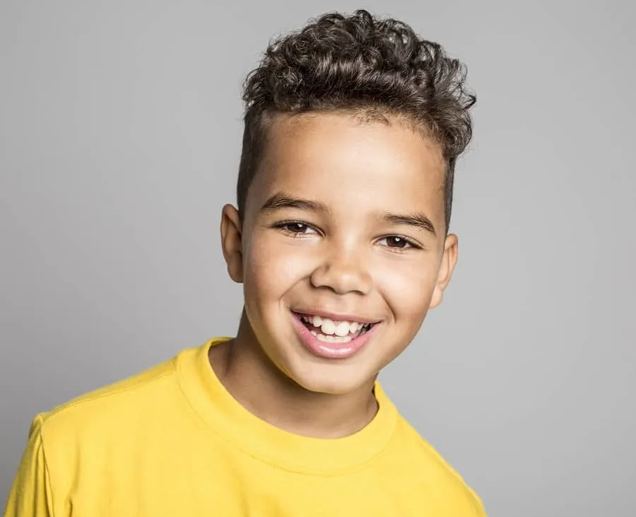 curly undercut for boys