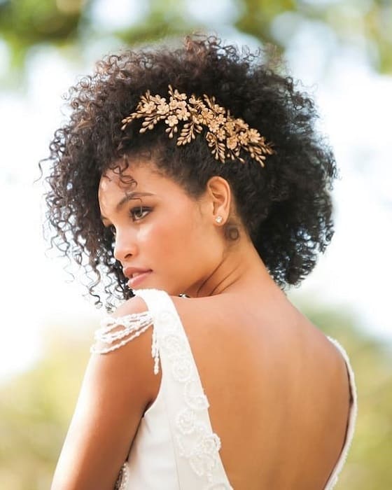 curly wedding hairstyles with accessories 