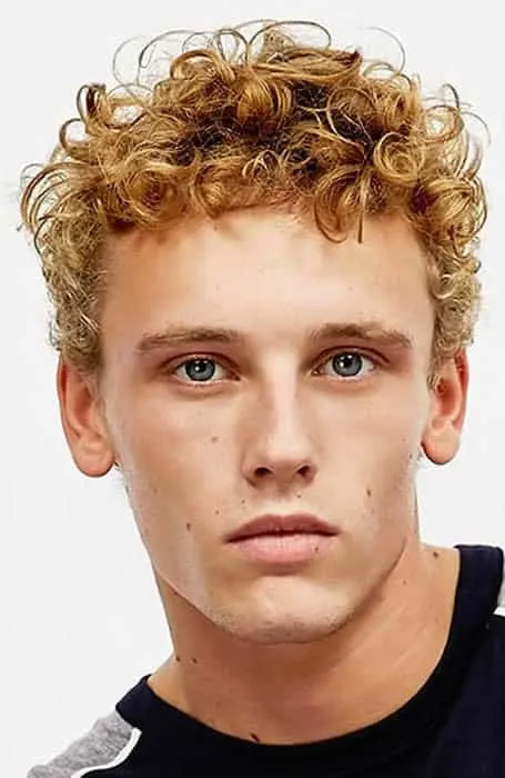 blonde curly hair for men