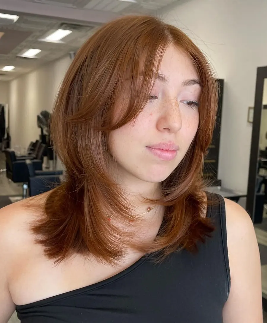 curtain bangs with layers for straight hair