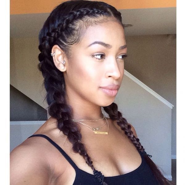 Best Ever 2 Braids With Weave One Piece Image