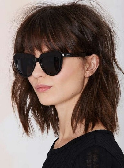 front bangs haircut for women