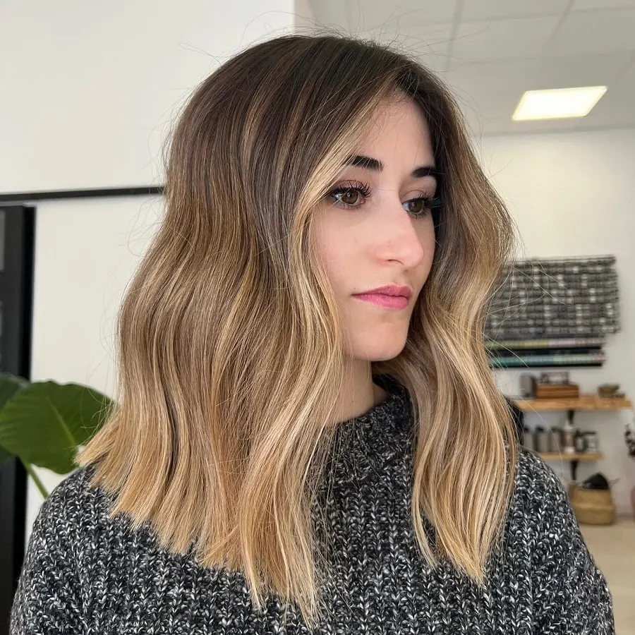 dark blonde balayage