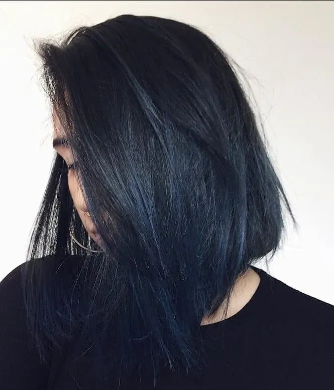 25 Dark Blue Hair Colors for Women - Get A Unique Style