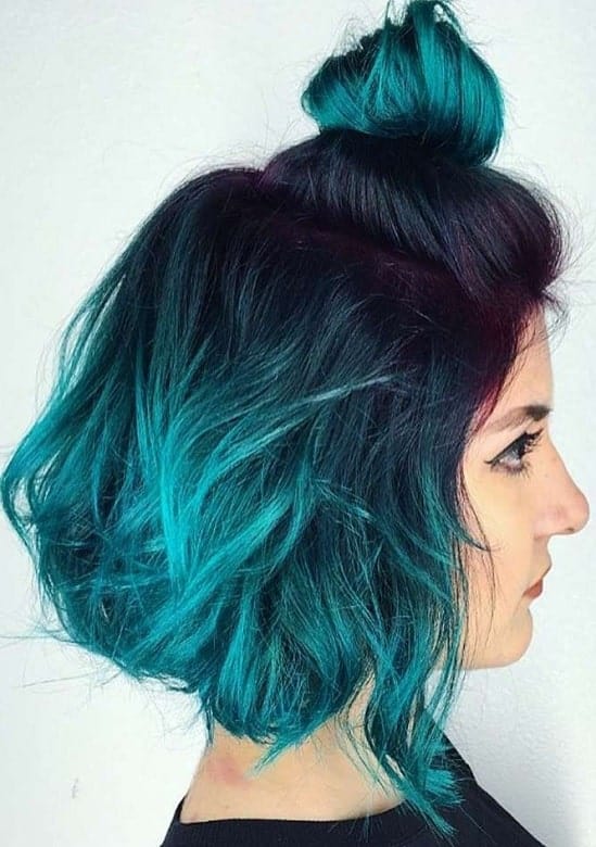 20 Hypnotic Short Hairstyles with Dark Ombre for Ladies