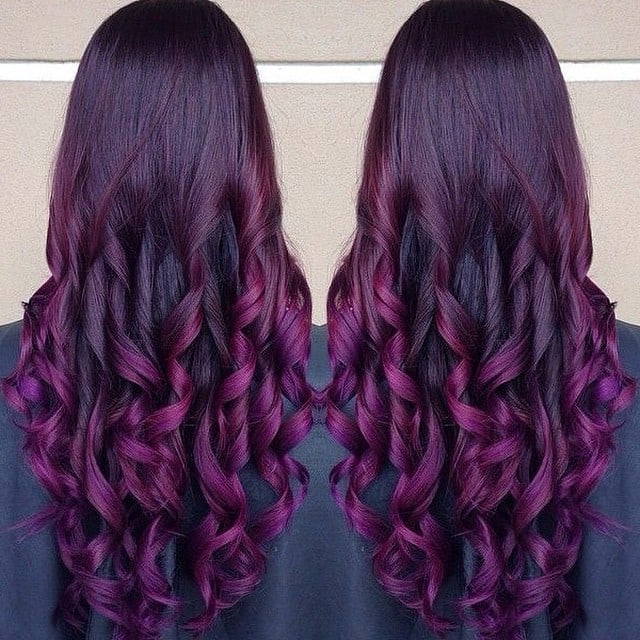 purple Hair Colors idea for Winter