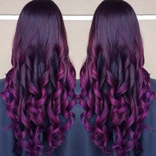 purple Hair Colors idea for Winter