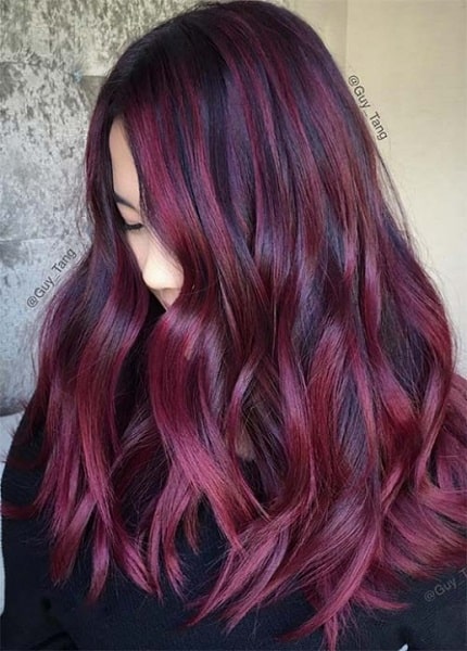 dark red highlights